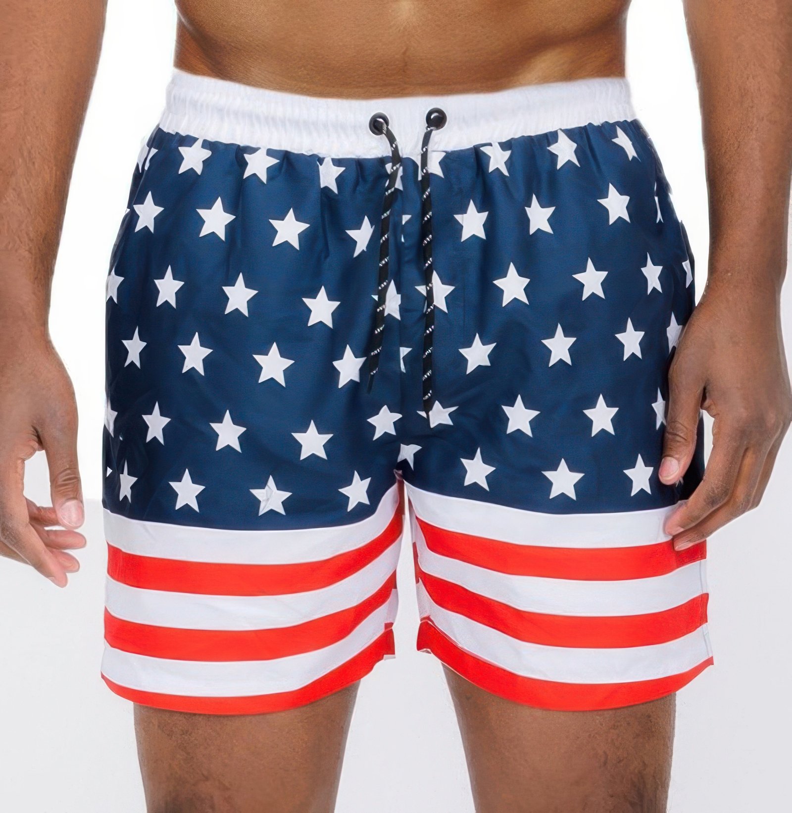 team usa flag swim shorts