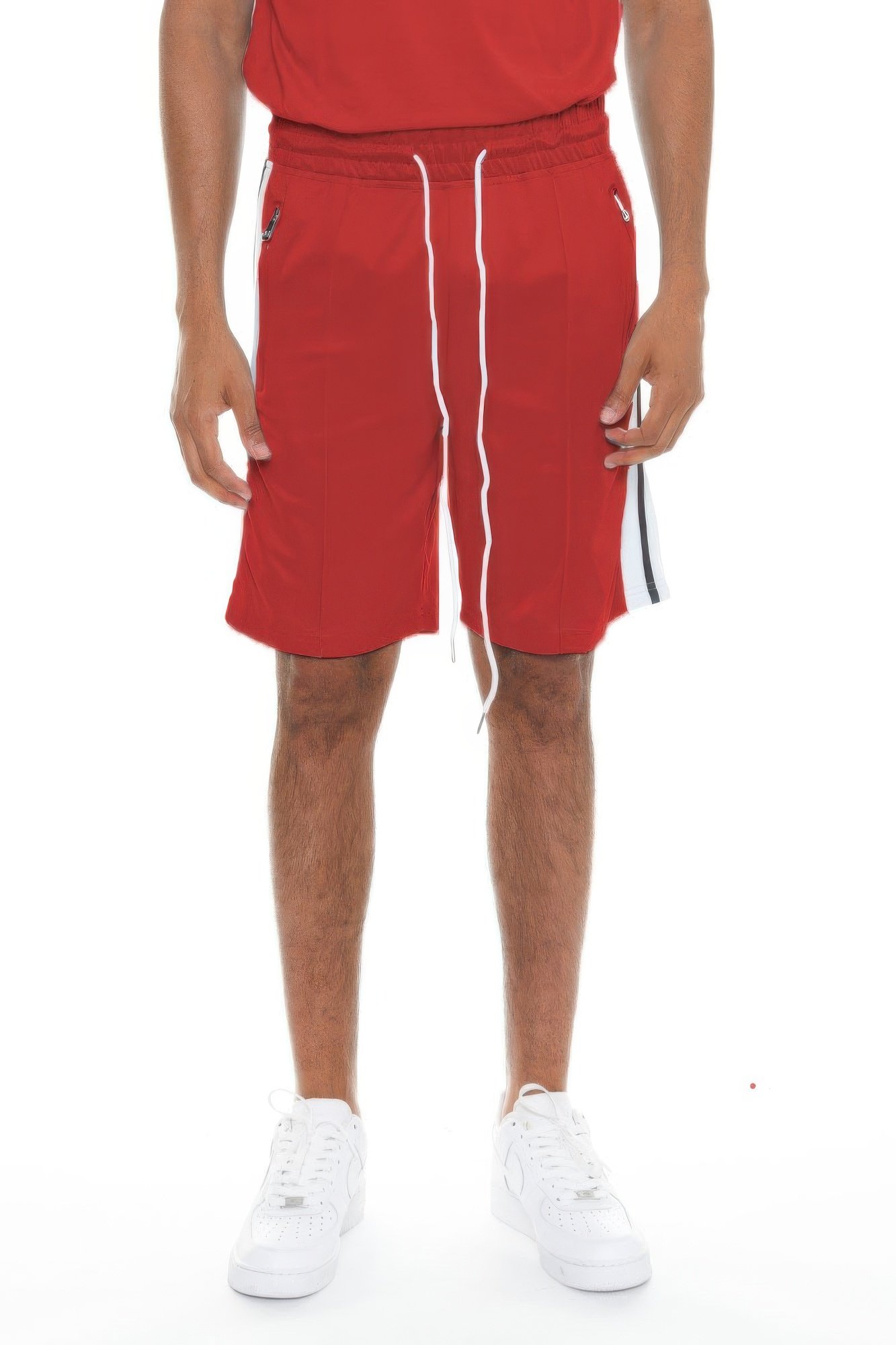 short sleeve striped tape shorts