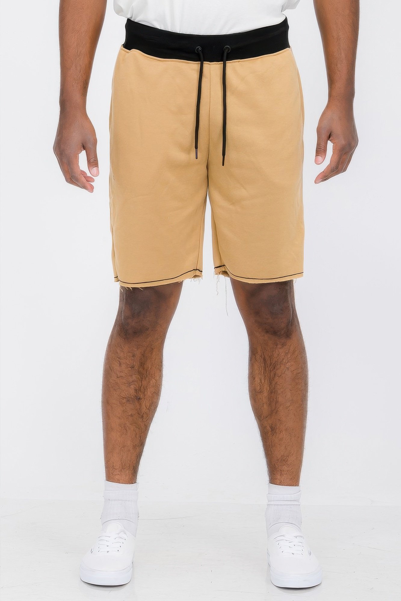 raw cut sweat shorts