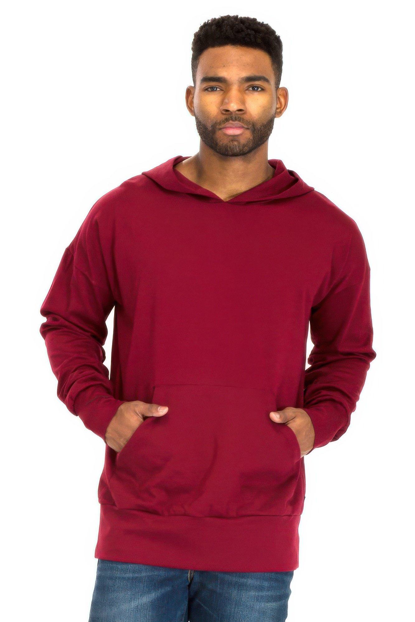 drop shoulder hoodie