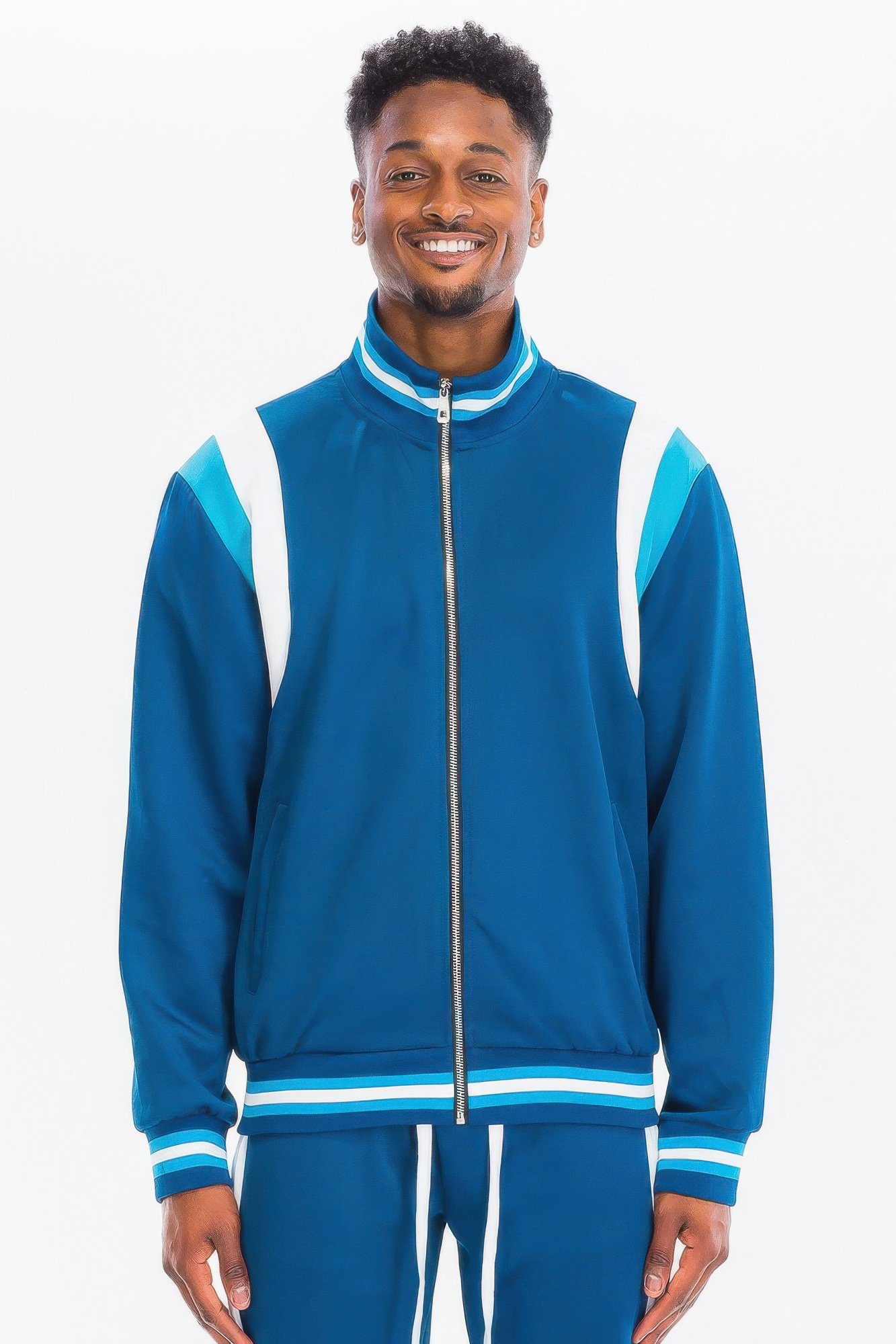 chevron stripe track jacket