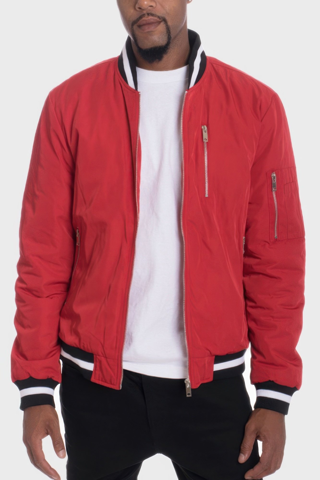 luxury padded twill jacket