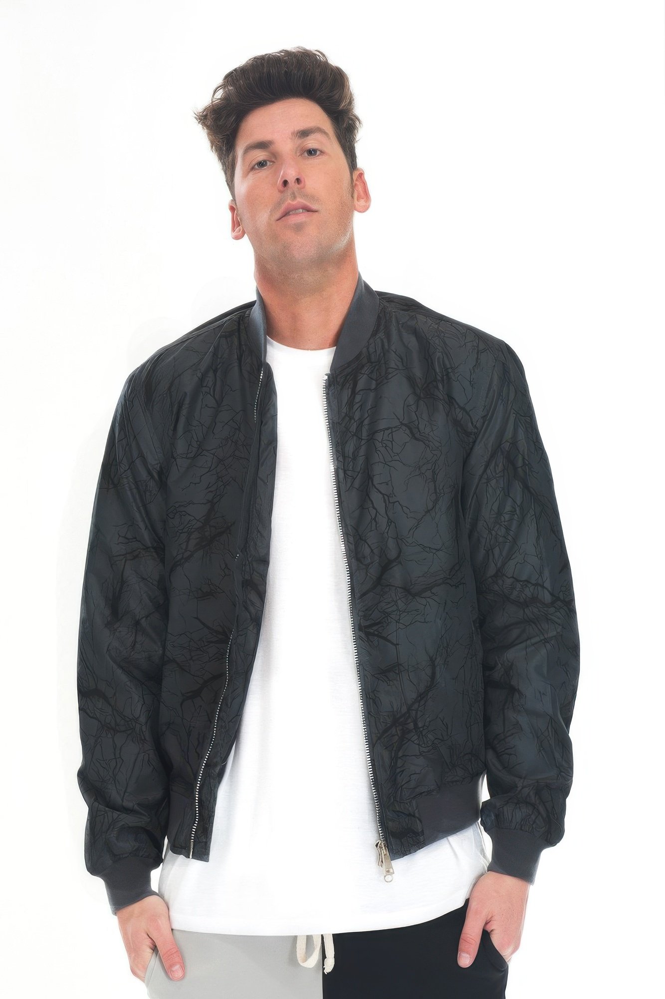 lightning bomber windbreaker