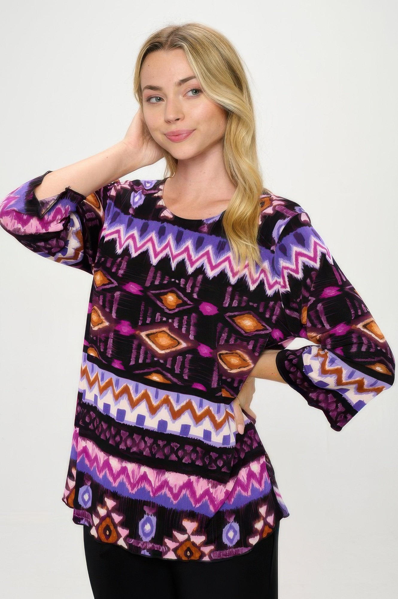 plus size bns merrow top