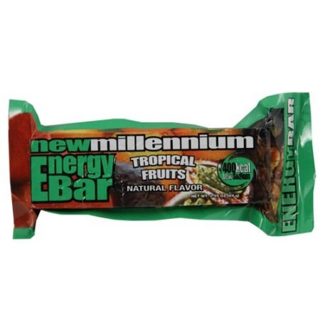 millennium energy bar (tropical fruit), 400 calories