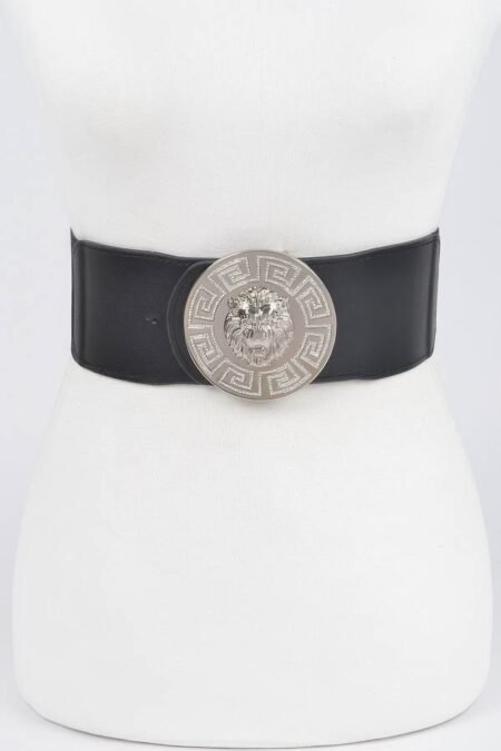 Lion Buckle Elastic Belt