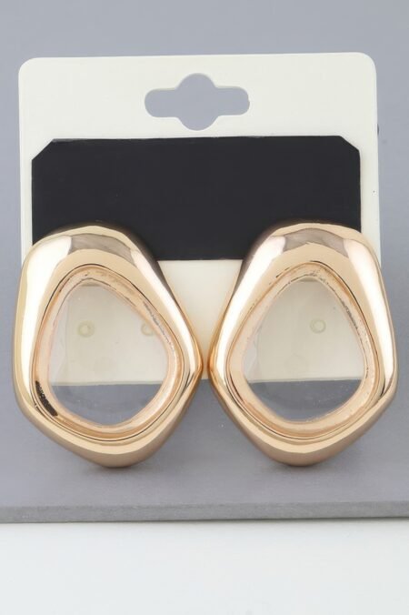 Abstract Transparent Stone Earrings