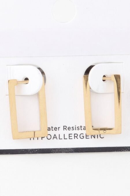 Delicate Frame Hoop Earrings