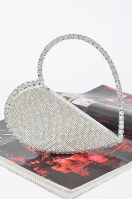Heart Shape Rhinestone Bag
