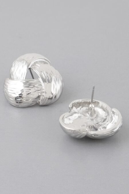 Hammered Interweaved Stud Earrings