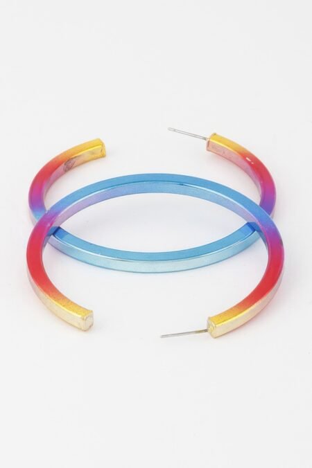 Multi Modern Hoop Earrings