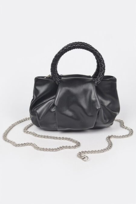 Braided Handle Crossbody Bag