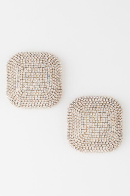 All-over Rhinestone Glitter Earrings