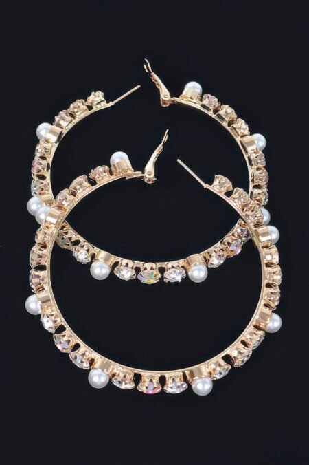 Luxury Stones Hoop Earrings