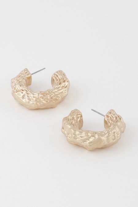Abstract Erosion Hoop Earrings