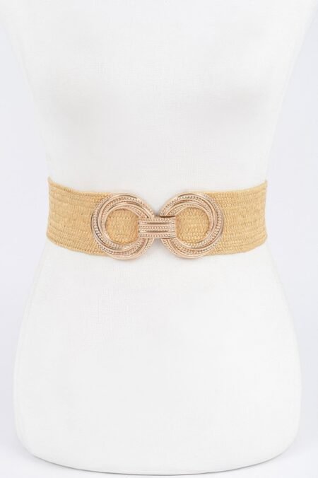 Metal Buckle Stretch Waist Belt