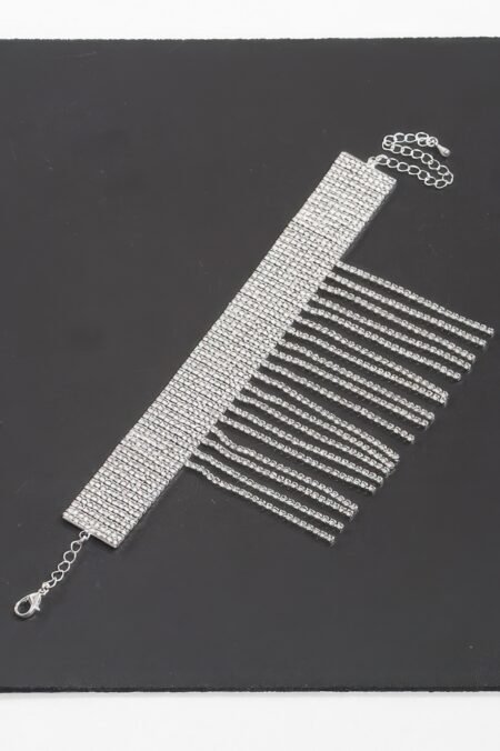 Jeweled Rhinestone Cuff Anklet