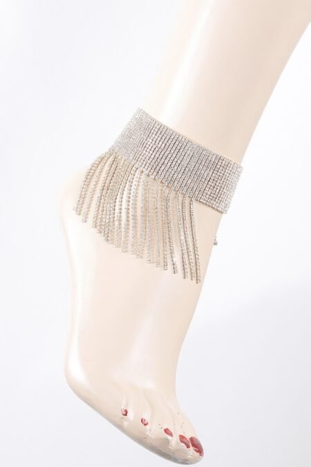 Jeweled Rhinestone Drop Anklet