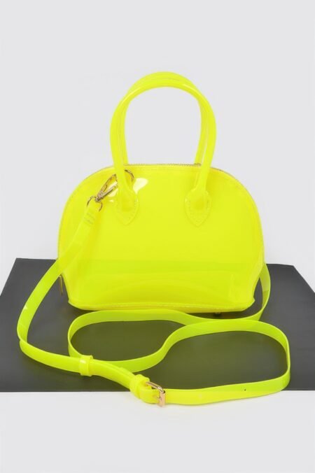 Clear Handle Crossbody Bag