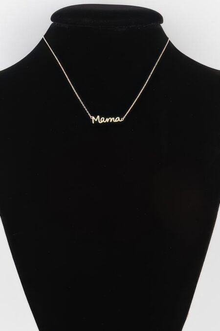 Cursive Mama Script Necklace