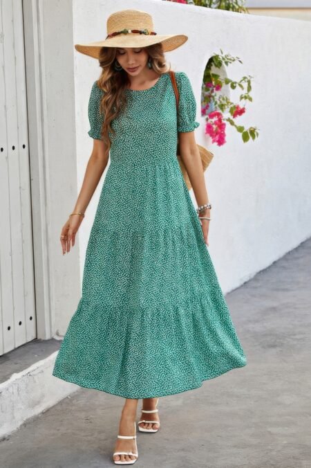 Animal Print Color Block Ruched Fit Dress