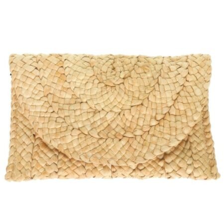 Straw Woven Raffia Clutch Handbag