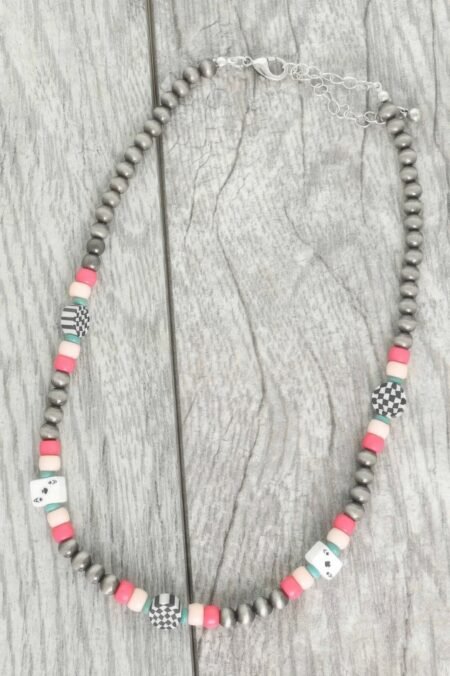 Western Theme Charm Beaded Necklace