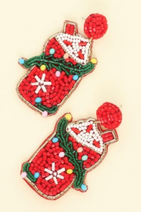 Christmas Santa's Cup Post Earrings