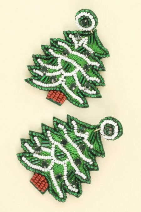 Christmas Tree Post Dangle Earrings