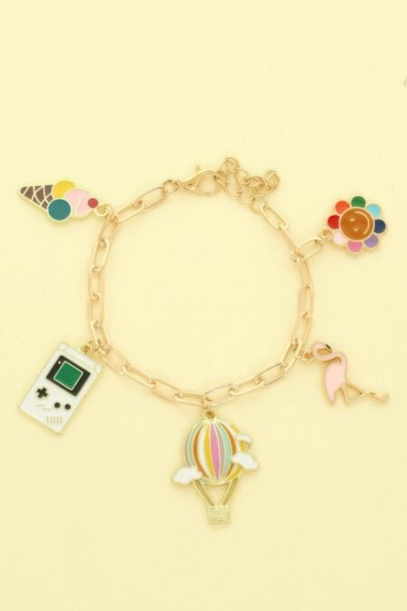 90's Nostalgia Theme Charm Bracelet
