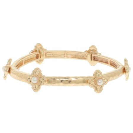 Ornate Cross Stretch Bracelet