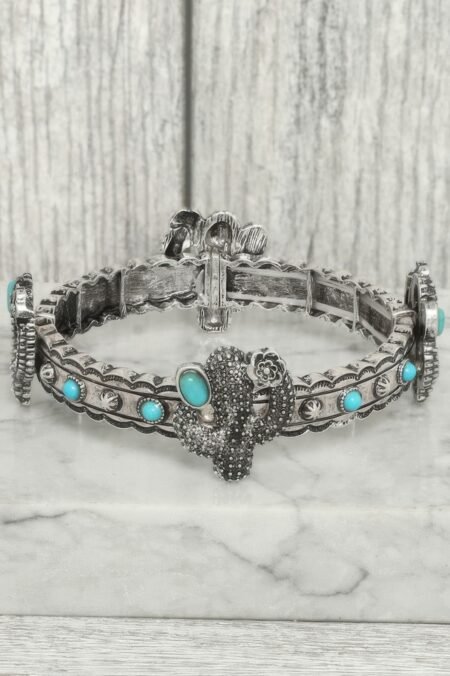 Floarl Cactus Theme Stretch Bracelet