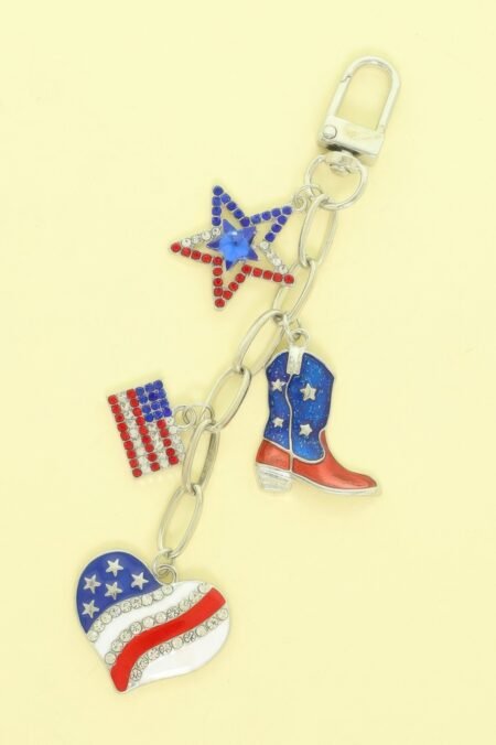 Usa Theme Bag Charm Chain