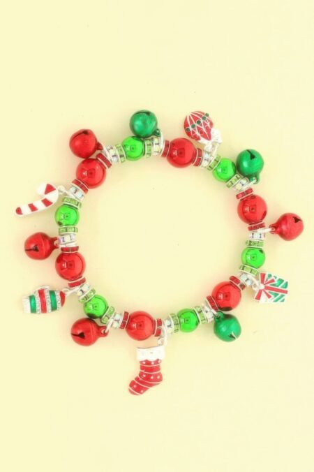 Christmas Enamel Charm Stretch Bracelet