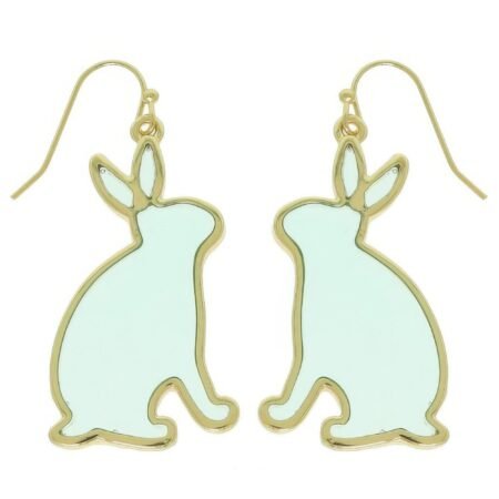 Easter Bunny Window Epoxy Dangle Earrings