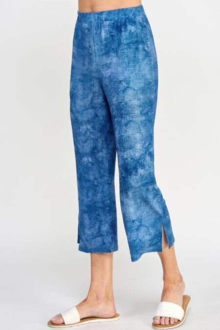 Denim-inspired Print Pull-on Pants