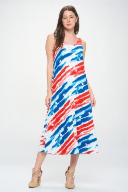 Bns Florida Print Tank Long Dress