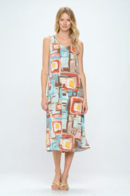 Short Sleeve And Soft Round-neckline Long Dress