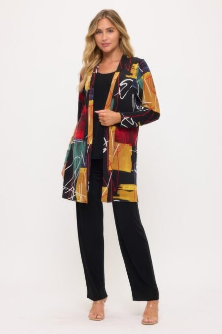 Long Sleeve Print Cardigan